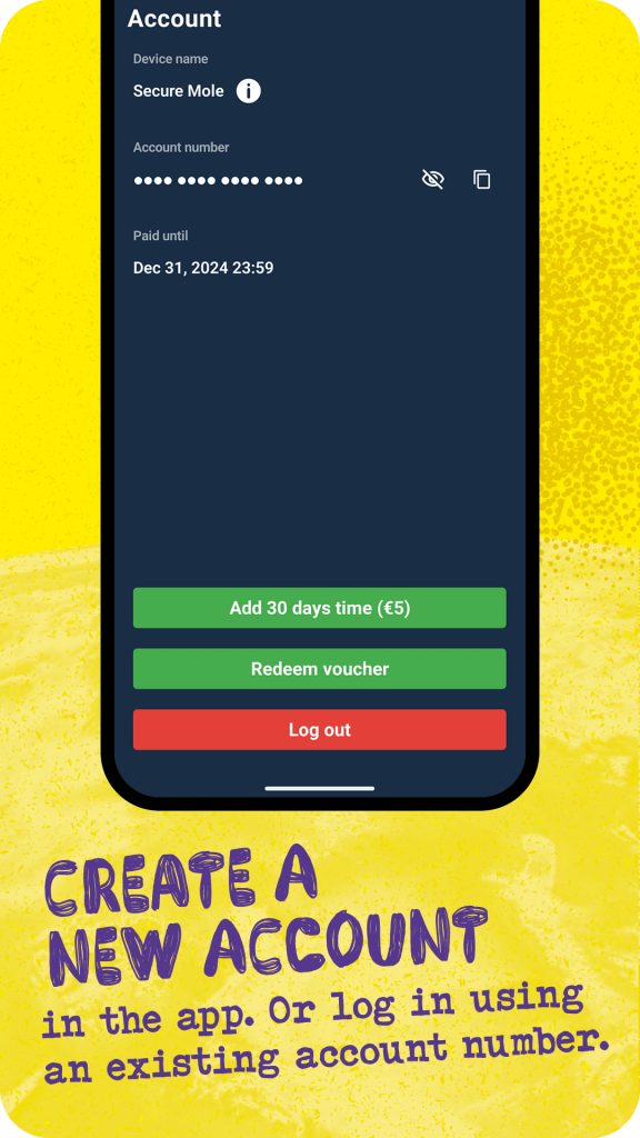 Mullvad VPN Android 官方客户端界面截图
